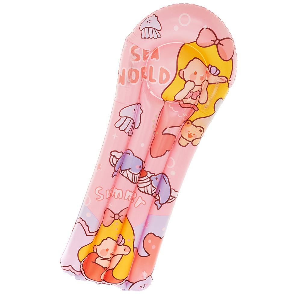 LONG-KNOCKED-Q VERSION OF MERMAID, CHILD INFLATING FLOATS (DIFFERENT SIZES)